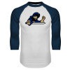 Thumbnail image for  White/Navy Raglan Baseball T Shirt
