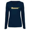 Thumbnail image for  Womens Navy Long Sleeve V Neck Tee