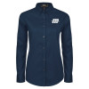 Thumbnail image for  Womens Navy Twill Button Down Long Sleeve 