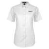 Thumbnail image for  Womens White Twill Button Up Short Sleeve