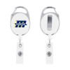 Thumbnail image for  White Oval Retractable Badge Holder w/Clip