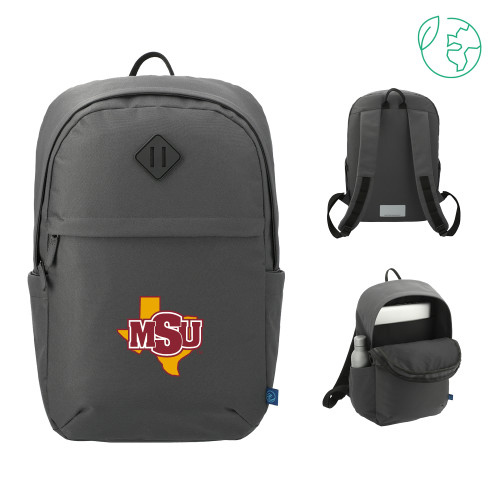  Repreve Charcoal Ocean Commuter Computer Backpack - MSU Logo