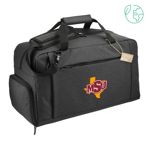  Aft Recycled PET 21 Inch Charcoal Duffel - MSU Logo