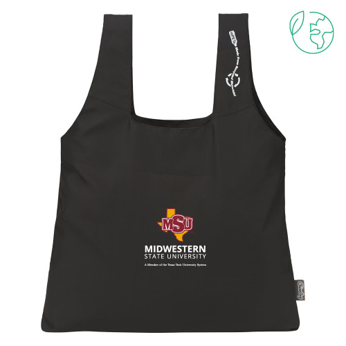  ChicoBag Black Original rePETe Tote - MSU Institutional Stacked