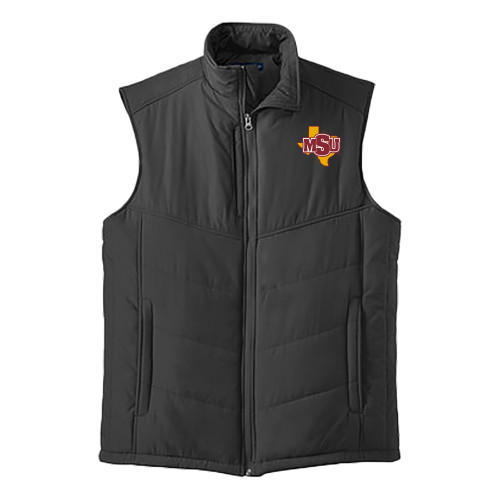 Midwestern State Black Puffer Vest