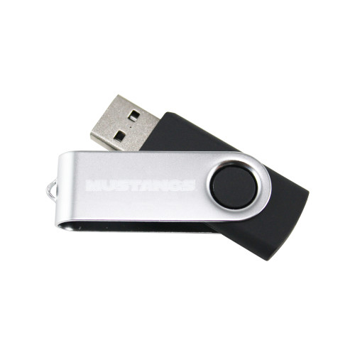  USB Black Mini Pen Drive 8G - MSU Mustangs Spirit Mark Engraved
