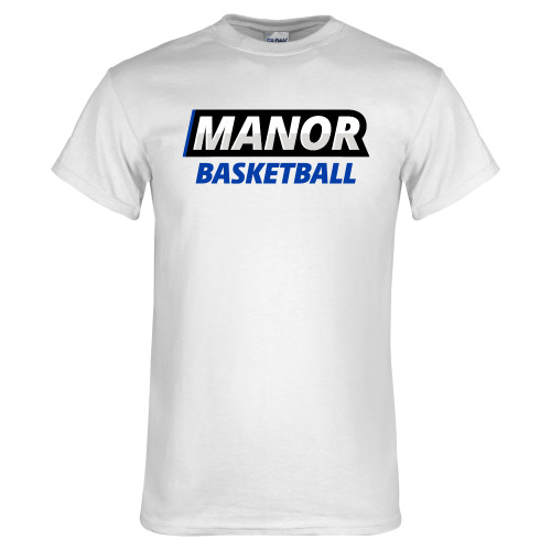  White T Shirt - Manor Basketball