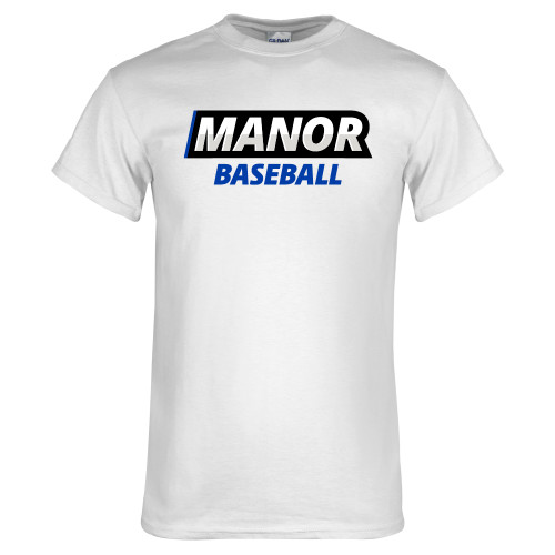  White T Shirt - Manor Baseball