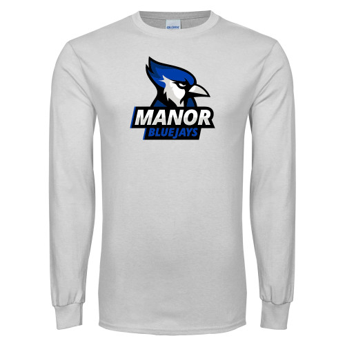  White Long Sleeve T Shirt - Primary Mark