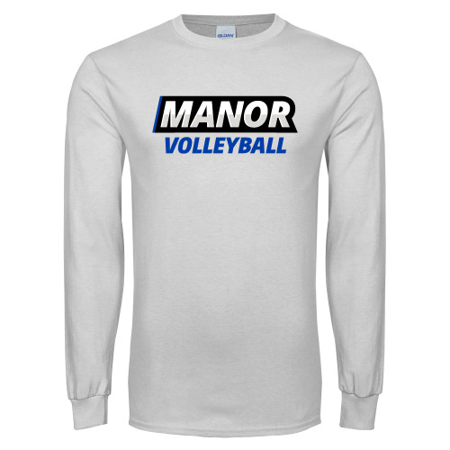  White Long Sleeve T Shirt - Manor Volleyball