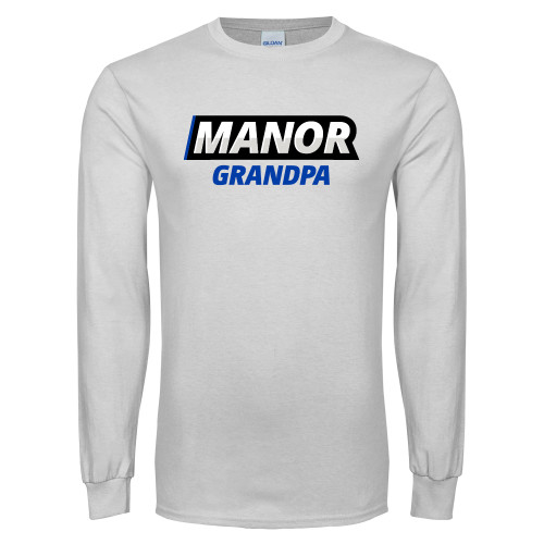  White Long Sleeve T Shirt - Manor Grandpa