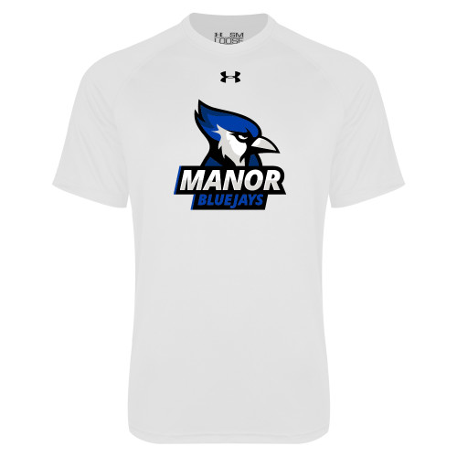  Under Armour White Tech Tee - Primary Mark