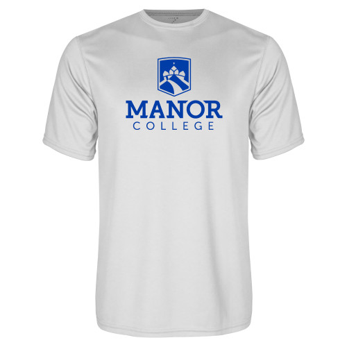  White Performance Tee - Secondary Logo
