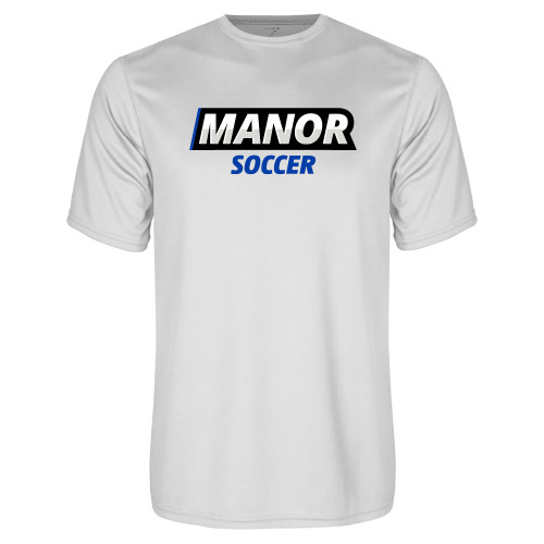  White Performance Tee - Manor Soccer