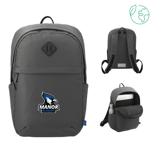Manor Repreve Charcoal Ocean Commuter Computer Backpack