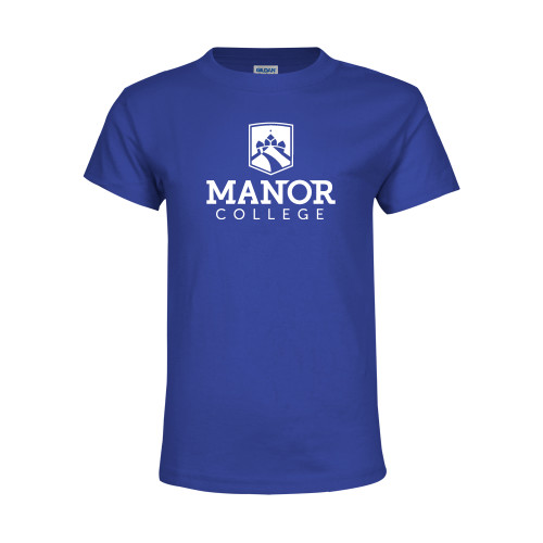  Youth Royal T Shirt - Secondary Logo