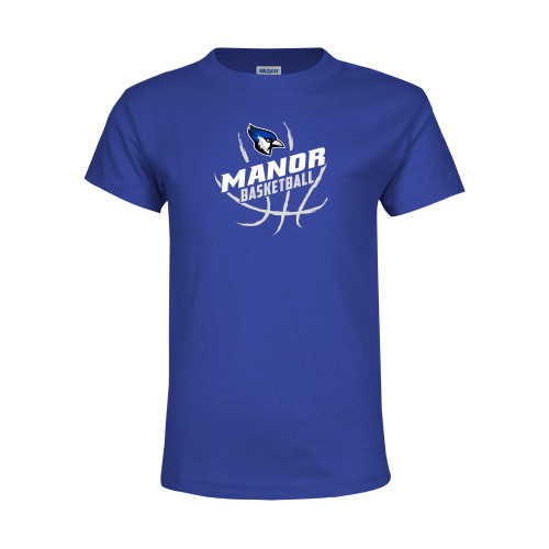  Youth Royal T Shirt - Basketball Design