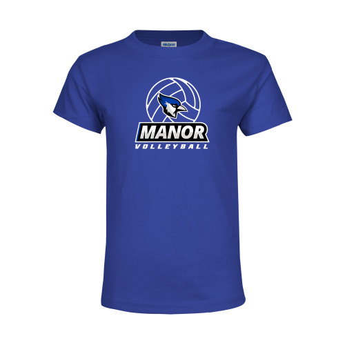  Youth Royal T Shirt - Volleyball Design