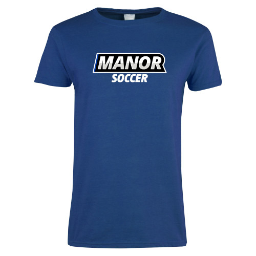  Womens Royal Short Sleeve Tee - Manor Soccer