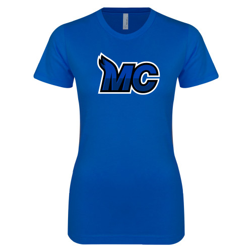  Next Level Womens Royal Boyfriend Tee - MC Logo