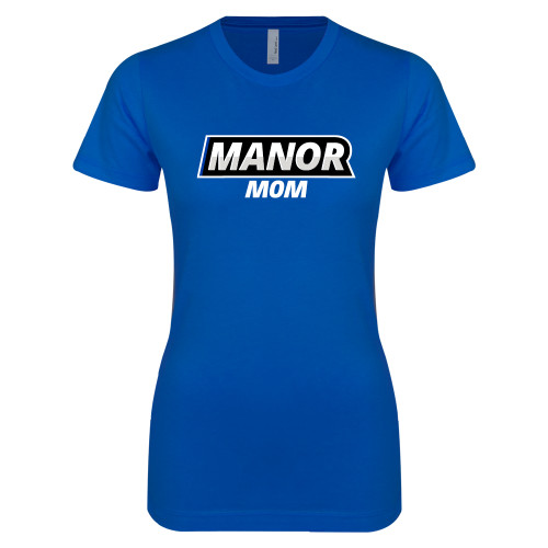 Next Level Womens Royal Boyfriend Tee - Manor Mom