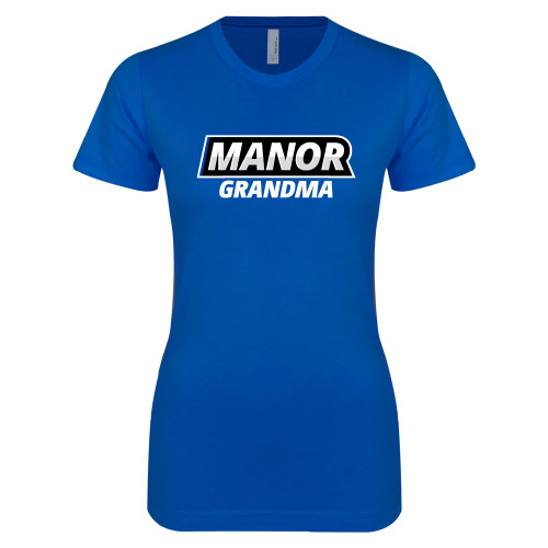  Next Level Womens Royal Boyfriend Tee - Manor Grandma