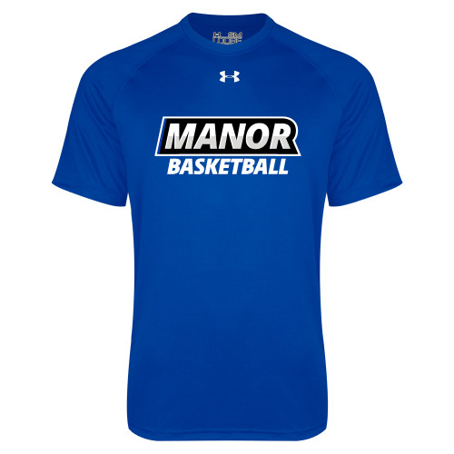  Under Armour Royal Tech Tee - Manor Basketball