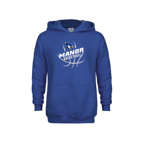  Youth Royal Fleece Hoodie - Basketball Design