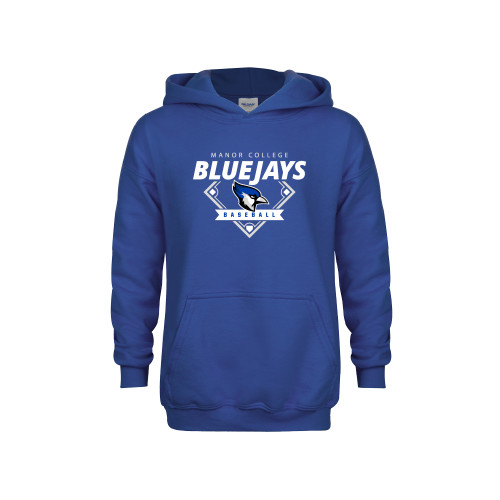  Youth Royal Fleece Hoodie - Baseball Design