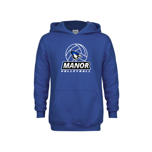  Youth Royal Fleece Hoodie - Volleyball Design