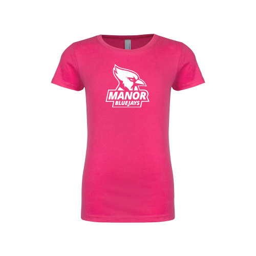  Next Level Girls Fuchsia Fashion Fit T Shirt - Primary Mark