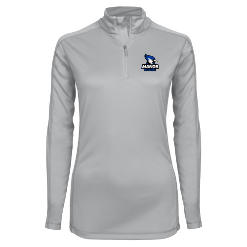  Syntrel Womens Platinum Interlock 1/4 Zip - Primary Mark