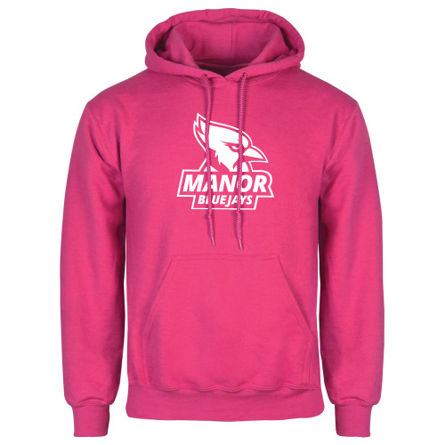  Womens Fuchsia Fleece Hoodie - Primary Mark