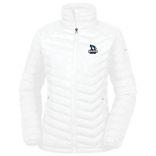  Columbia Womens White Powder Lite Jacket - Primary Mark