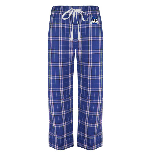 Royal/White Flannel Pajama Pant - Primary Mark