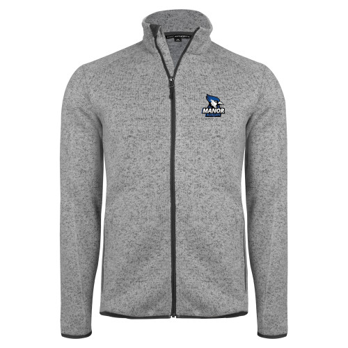  Grey Heather Sweater Fleece Jacket - Primary Mark