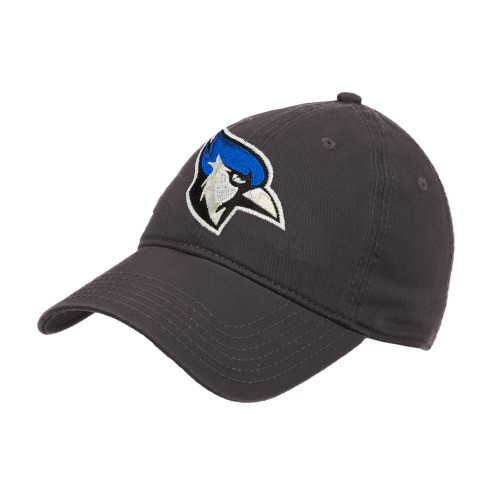  Charcoal Unstructured Adjustable Low Profile Hat - Cardinal Head