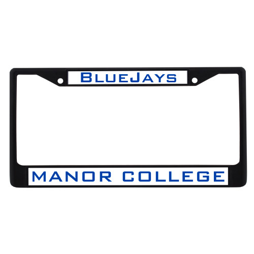  Metal License Plate Frame in Black - Bluejays
