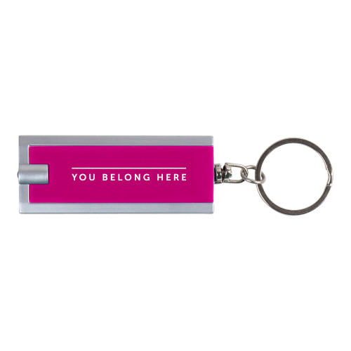 Turbo Pink Flashlight Key Holder - You Belong Here