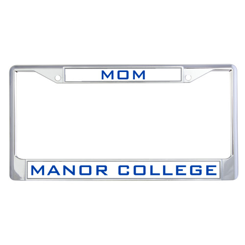  Mom Metal License Plate Frame in Chrome - Mom