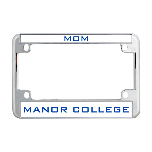  Metal Motorcycle License Plate Frame in Chrome - Mom