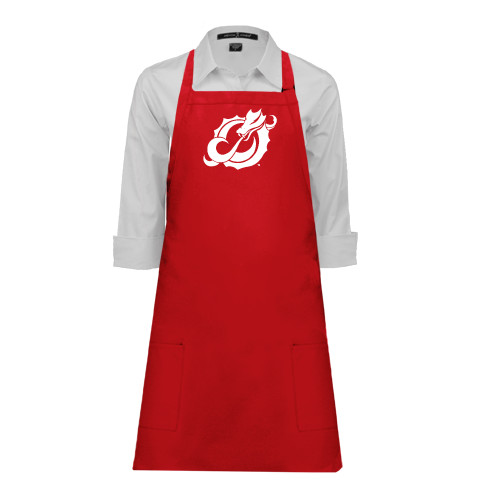  Full Length Red Apron - Dragon Mark
