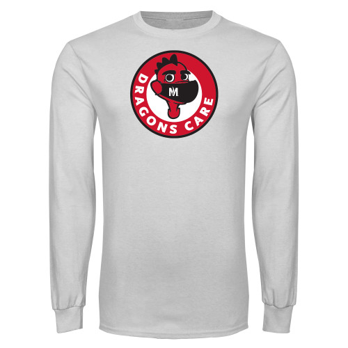  White Long Sleeve T Shirt - Dragons Care