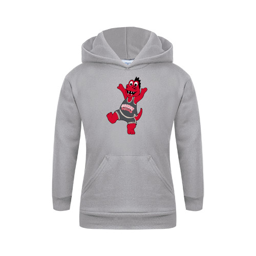  Youth Grey Fleece Hood - Scorch Squad Youth Mark