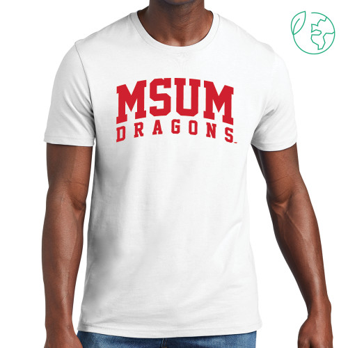  Allmade White Organic Cotton Tee - MSUM Dragons