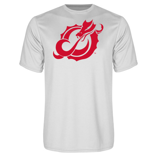  White Performance Tee - Dragon Mark
