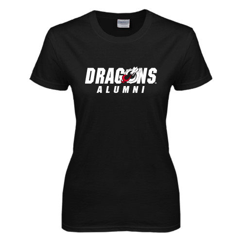  Womens Black Short Sleeve Tee - Alumni