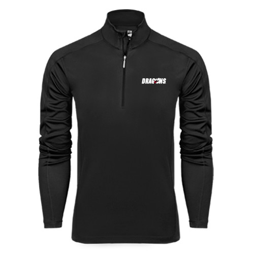  Syntrel Black Interlock 1/4 Zip - Dragons