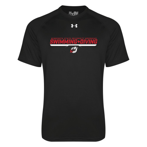  Under Armour Black Tech Tee - Swimming & Diving Design
