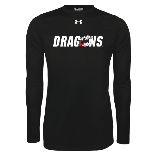  Under Armour Black Long Sleeve Tech Tee - Dragons